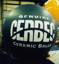 Big helium balloon with logo